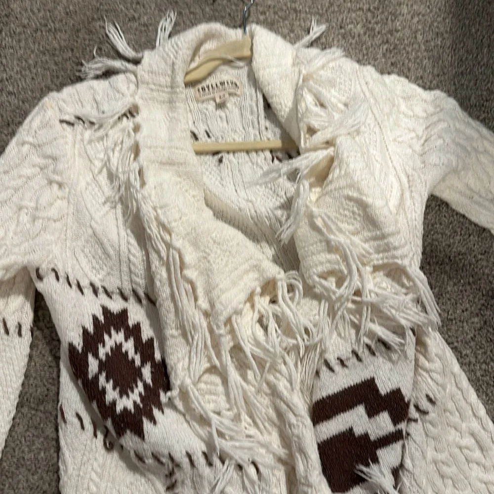 Idyllwind fringe cardigan Aztec print - Picture 2 of 4